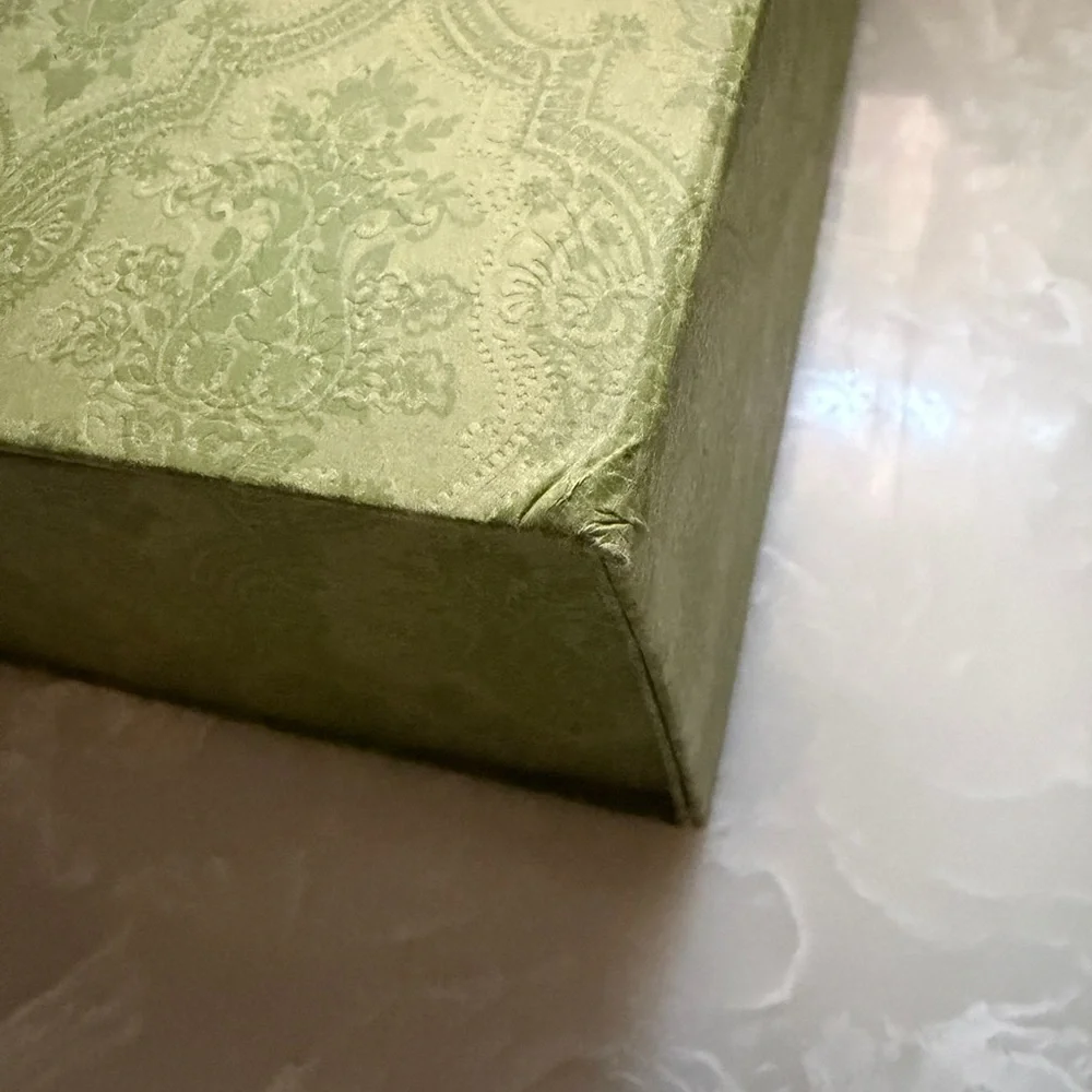 Gucci Olive Green Patterned Gift Box with Black Logo - Picture 5 of 8